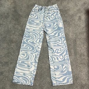 SHEIN high rise wide leg jeans size xs